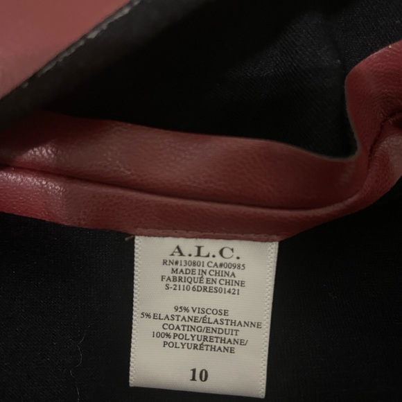 Cravesble Cranberry A.L.C.
Alexandria Faux Leather Cut-Out Dress - Picture 10 of 14